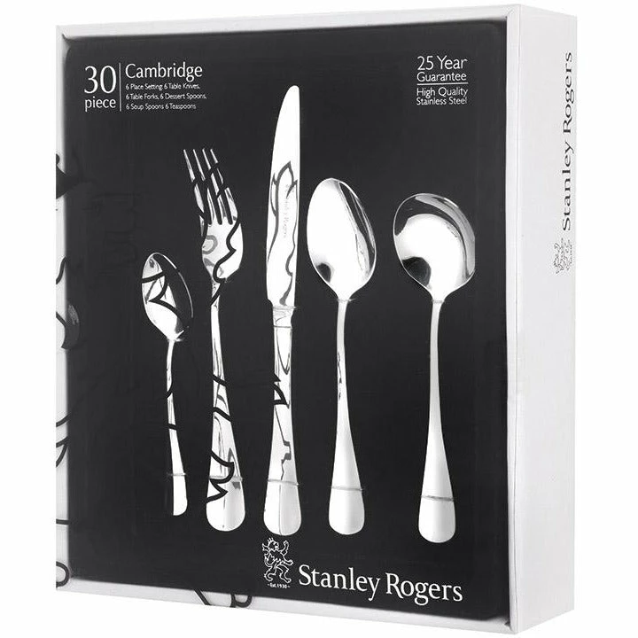 Stanley Rogers Cambridge 30 Piece Cutlery Set - Image 3