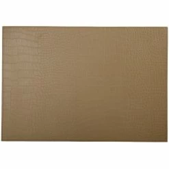 Maxwell and Williams Table Accents Leather Look Alligator Placemat 43x30cm Tan
