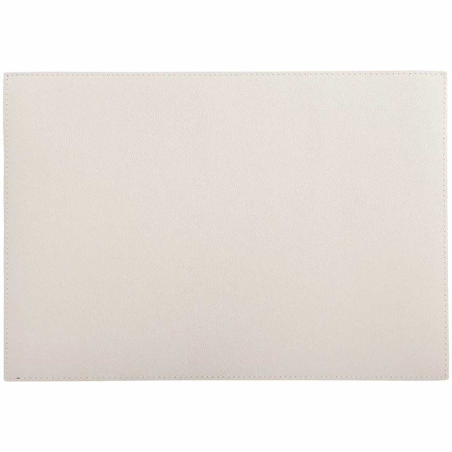 Maxwell and Williams Table Accents Leather Look Cowhide Placemat 43x30cm Ivory