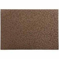Maxwell and Williams Table Accents Leather Look Mosaic Placemat 43x30cm Brown