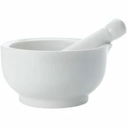 Maxwell and Williams White Basics Mortar And Pestle - 7cm