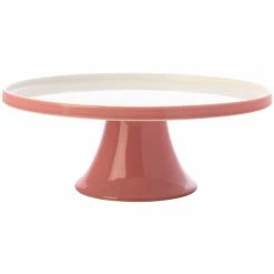 Maxwell and Williams Mezze Cake Stand 30cm Coral Gift Boxed