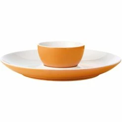 Maxwell and Williams Mezze Chip & Dip 30cm Ochre Gift Boxed - 30cm / Ochre