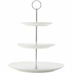 Maxwell and Williams White Basics Diamonds 3-Tier Cake Stand