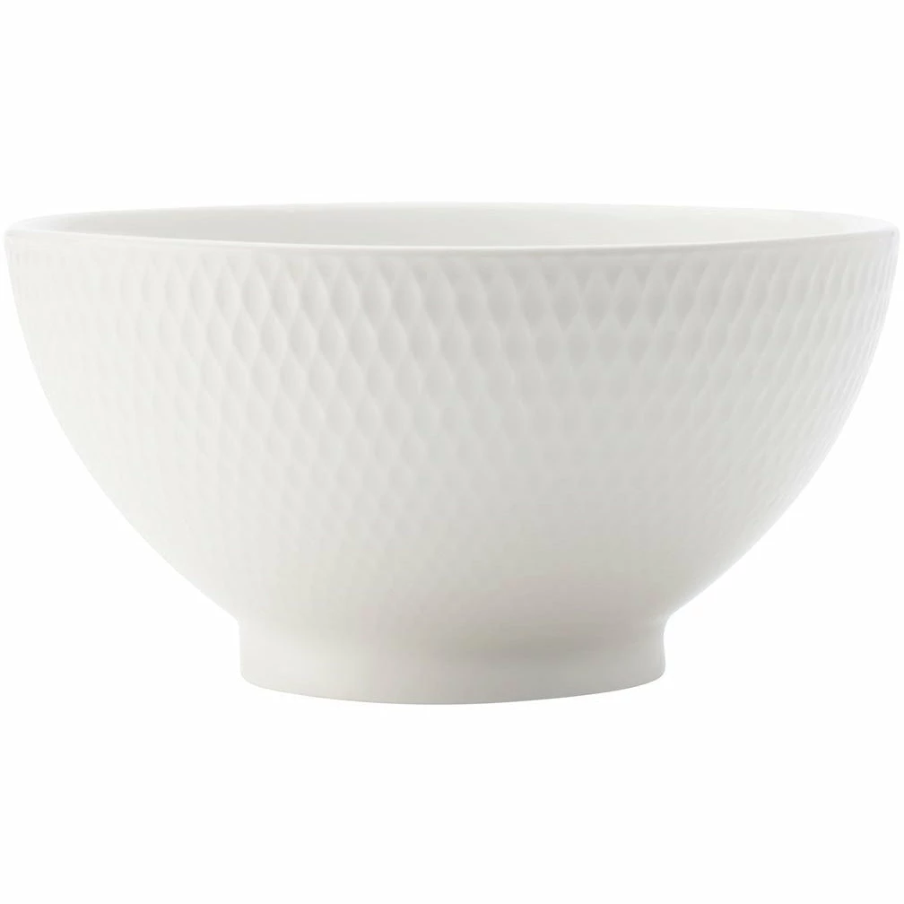 Maxwell and Williams White Basics Diamonds Rice Bowl 12.5cm
