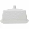 Maxwell and Williams White Basics Diamonds Butter Dish