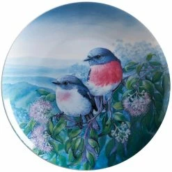 Maxwell and Williams Birds of Australia Anniversary Plate 20cm - Rose Robin