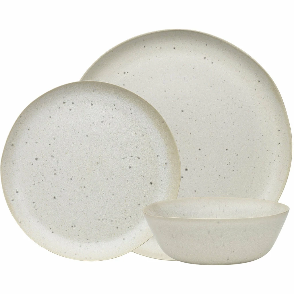 Ecology Malta 12 Piece Dinner Set - Linen