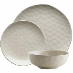 Ecology Speckle Dinner Set 12 Piece - Oatmeal