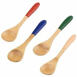 Amalfi Rheta Bamboo Dip Spoon - Set of 4