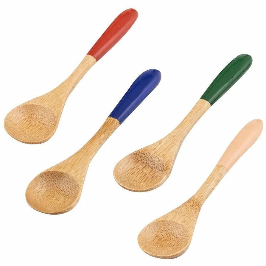 Amalfi Rheta Bamboo Dip Spoon - Set of 4
