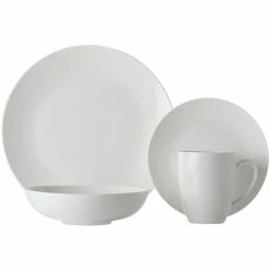 Maxwell and Williams White Basics Fitzrovia Coupe Dinner Set 16pce Set