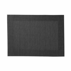 Maxwell and Williams Placemat Wide Border 45cm x 30cm - Charcoal