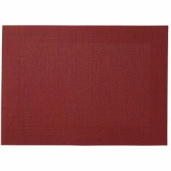 Maxwell and Williams Placemat Wide Border 45cm x 30cm - Red