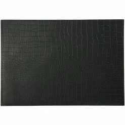 Maxwell and Williams Table Accents Leather Look Alligator Placemat 43x30cm Black
