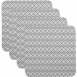 Maxwell and Williams Semaphore Cork Back Coaster 10.5cm Set of 4 Gift Boxed