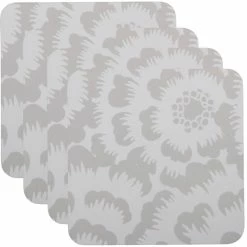 Maxwell and Williams Gerbera Cork Back Coaster 10.5cm Set of 4 Gift Boxed