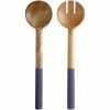 Maxwell and Williams Mezze Salad Servers Mango Wood 31cm Denim - 31cm / Denim