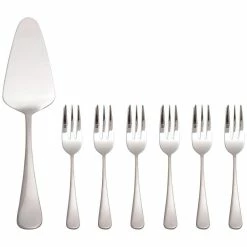 Maxwell and Williams Cosmopolitan Cake Server And Fork - 7 Piece Set