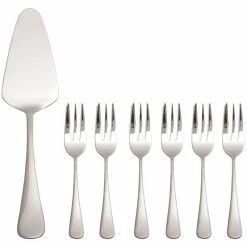 Maxwell and Williams Madison Cake Server And Fork - 7 Piece Set