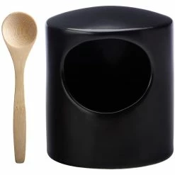 Maxwell and Williams Epicurious Salt Pig Black Gift Boxed