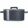 Maxwell and Williams Epicurious Round Casserole 1.3L Grey Gift Boxed