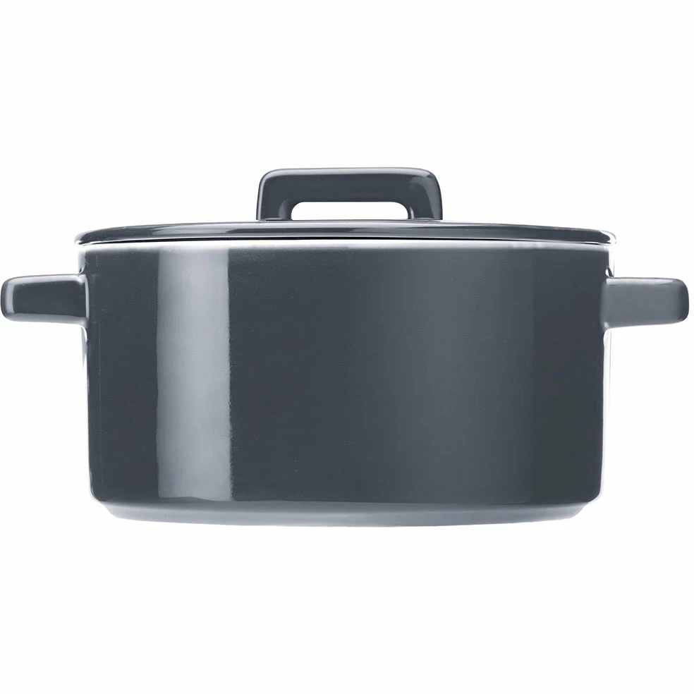 Maxwell and Williams Epicurious Round Casserole 1.3L Grey Gift Boxed