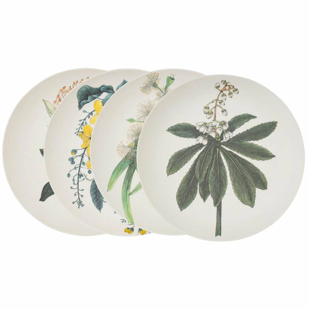 Maxwell and Williams The Blck Pen Golden Summer Bamboo Plate 20cm Set of 4 Assorted