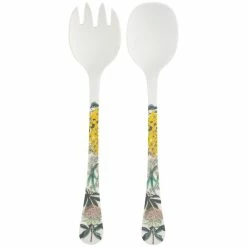 Maxwell and Williams The Blck Pen Golden Summer Bamboo Salad Servers 23.5cm