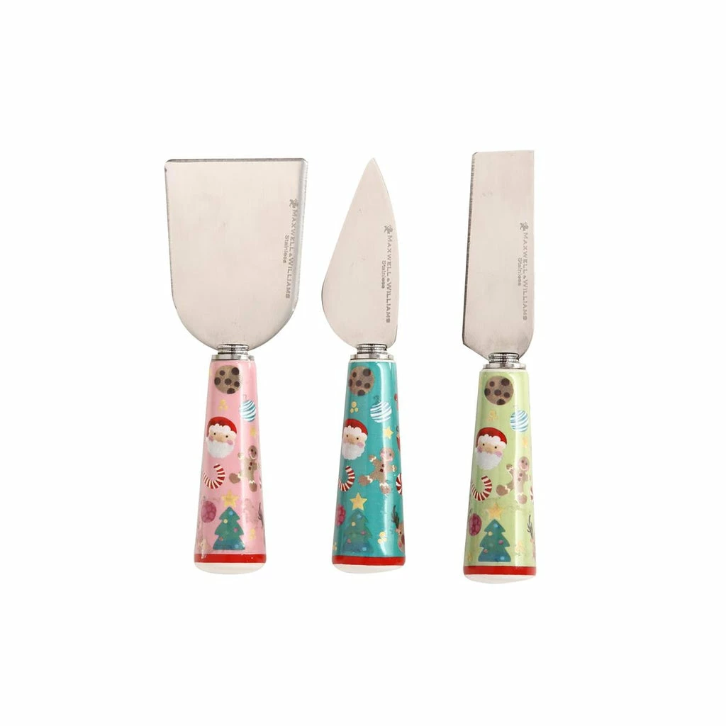 Maxwell and Williams Kasey Rainbow Sparkly Season Cheese Knife Set 3pc Gift Boxed