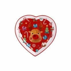 Maxwell and Williams Kasey Rainbow Sparkly Season Heart Dish 20cm Red Gift Boxed