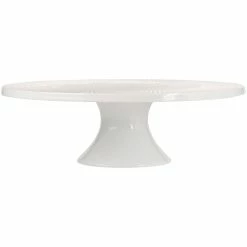 Maxwell and Williams White Basics Diamonds Footed Cake Stand 30cm Gift Boxed