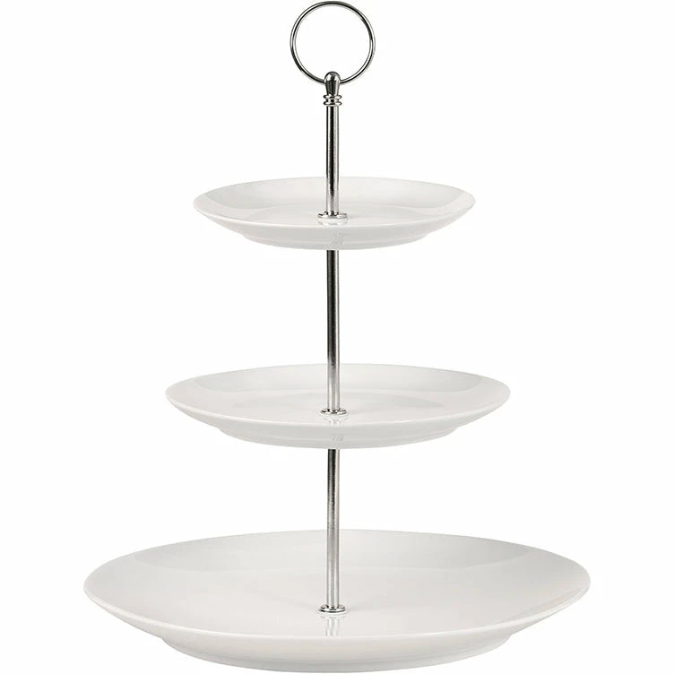 Maxwell and Williams White Basics 3 Tiered Cake Stand Gift Boxed