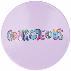 Maxwell and Williams Kasey Rainbow Be Fierce Ceramic Coaster 10cm Courageous