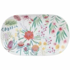 Maxwell and Williams Royal Botanic Gardens Native Blooms Oval Platter 37x23cm Gift Boxed