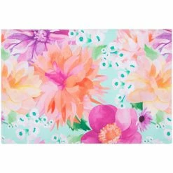Maxwell and Williams Teas and Cs Dahlia Daze Cotton Placemat 45x30cm Sky