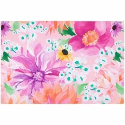 Maxwell and Williams Teas and Cs Dahlia Daze Cotton Placemat 45x30cm Pink