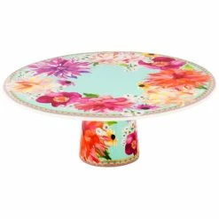 Maxwell and Williams Teas and Cs Dahlia Daze Footed Cake Stand 28cm Sky Gift Boxed