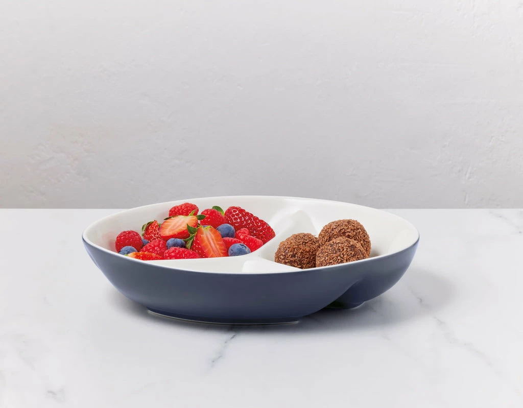 Maxwell and Williams Mezze Divided Platter 23cm Denim Gift Boxed - 23cm / Denim - Image 2