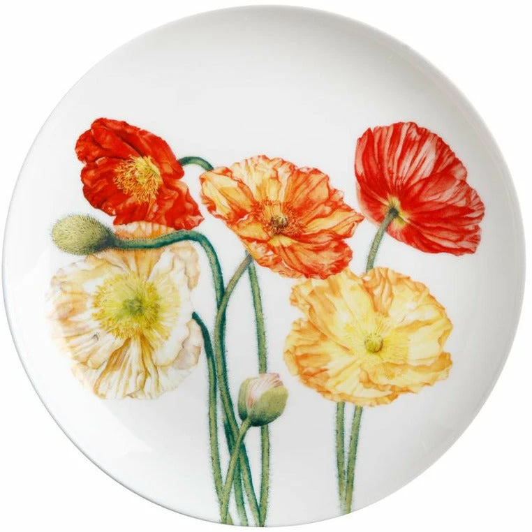 Maxwell and Williams Katherine Castle Floriade Plate 20cm Poppies Gift Boxed