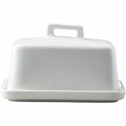 Maxwell and Williams Epicurious Butter Dish White Gift Boxed