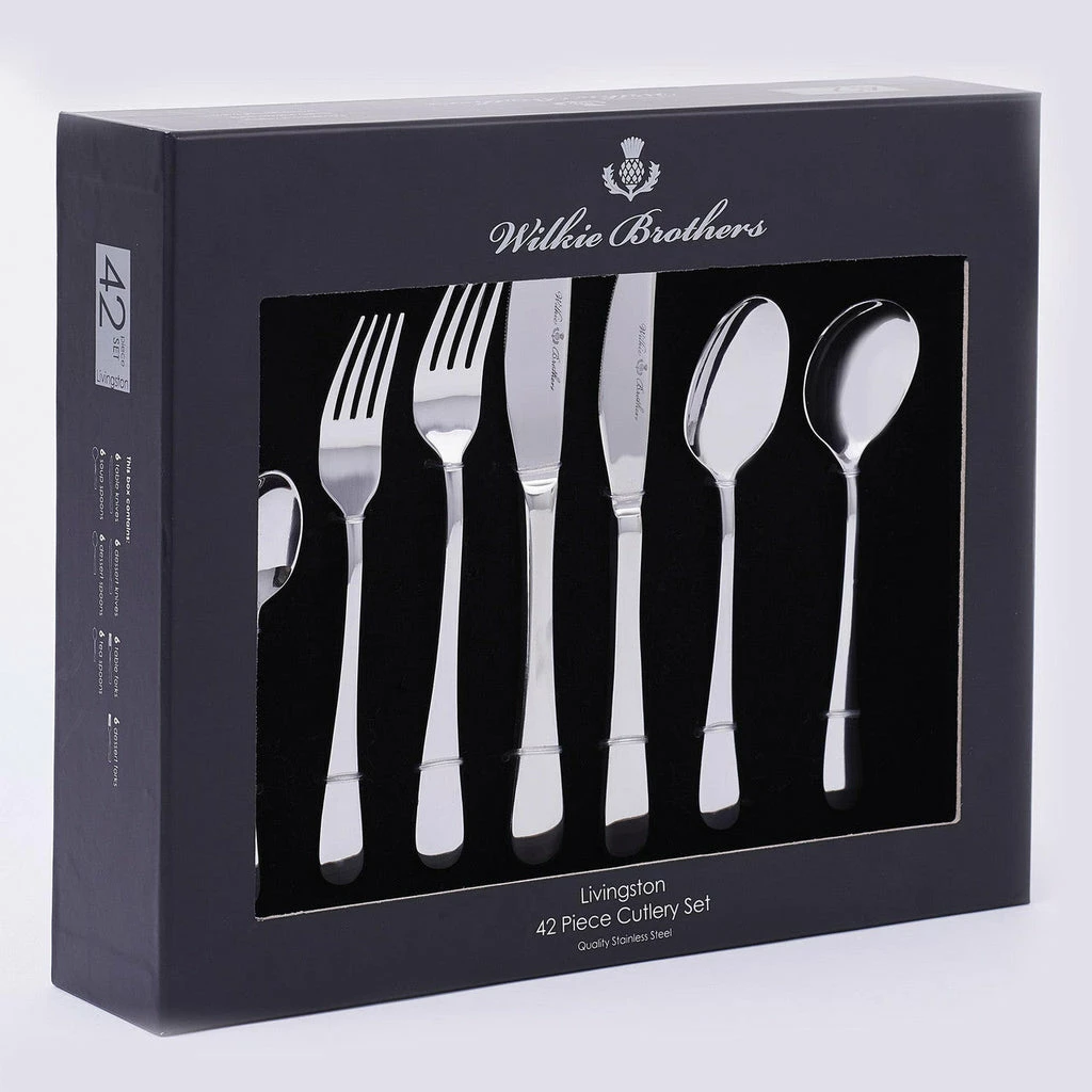 Wilkie Brothers Livingston 42 Piece Cutlery Set