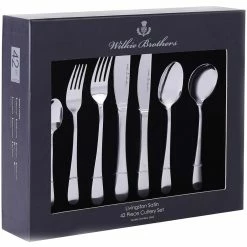 Wilkie Brothers Livingston Satin 42 Piece Cutlery Set