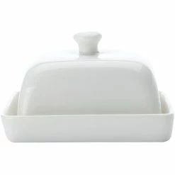 Maxwell and Williams White Basics Rectangular Butter Dish 15cm